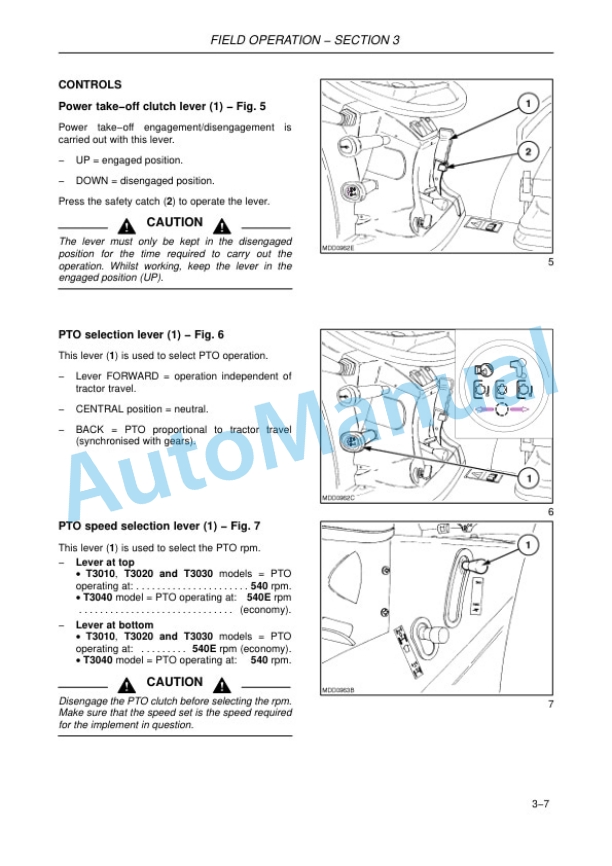 New Holland T3010, T3020, T3030, T3040 Tractor Operation and Maintenance Manual 87289563 3 New Holland T3010, T3020, T3030, T3040 Tractor Operation and Maintenance Manual 87289563 - Image 3