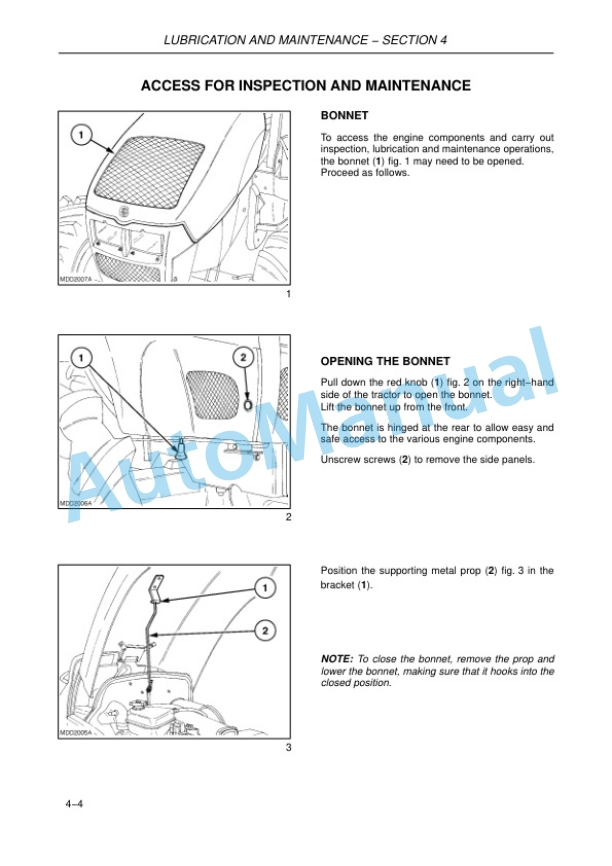 New Holland T3010, T3020, T3030, T3040 Tractor Operation and Maintenance Manual 87289563 4 New Holland T3010, T3020, T3030, T3040 Tractor Operation and Maintenance Manual 87289563 - Image 4