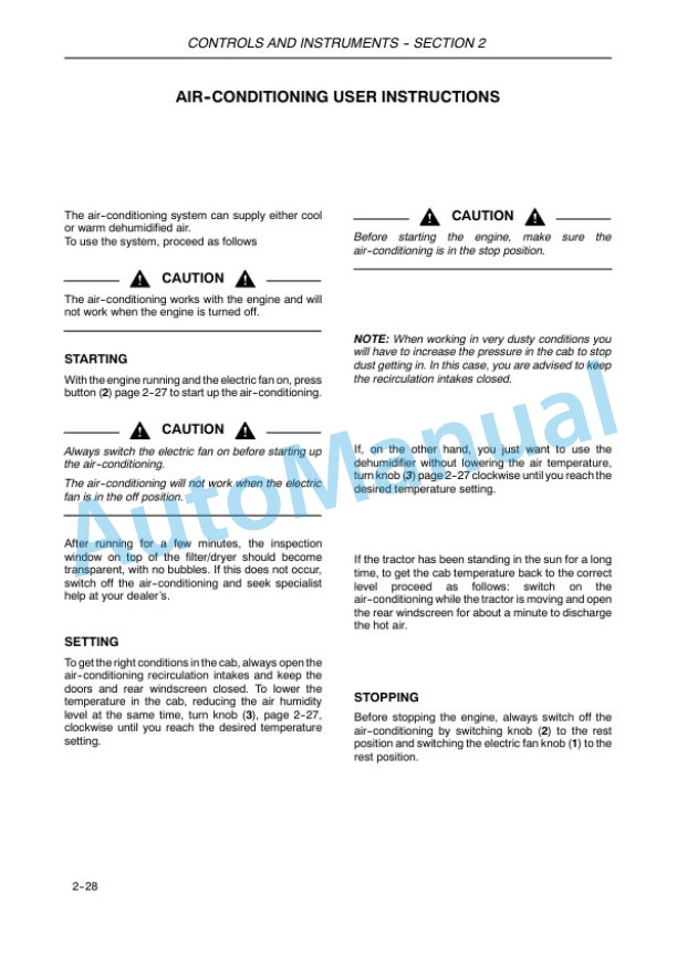 New Holland T3010, T3020, T3030, T3040 Tractor Operation and Maintenance Manual 87290735 3 New Holland T3010, T3020, T3030, T3040 Tractor Operation and Maintenance Manual 87290735-3