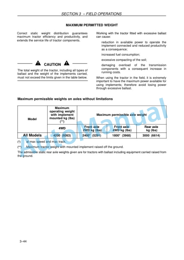 New Holland T3.50F, T3.55F, T3.65F, T3.75F Tractor Operation and Maintenance Manual 47383262 4 New Holland T3.50F, T3.55F, T3.65F, T3.75F Tractor Operation and Maintenance Manual 47383262 - Image 4