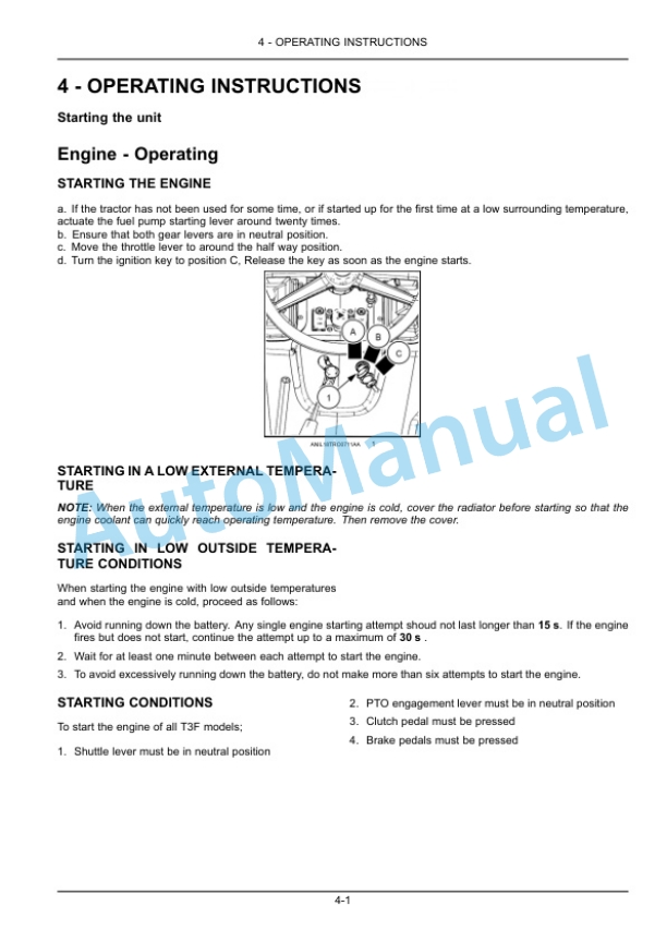 New Holland T3.60F, T3.70F, T3.80F Tractor Operation and Maintenance Manual 48175798 3 New Holland T3.60F, T3.70F, T3.80F Tractor Operation and Maintenance Manual 48175798 - Image 3