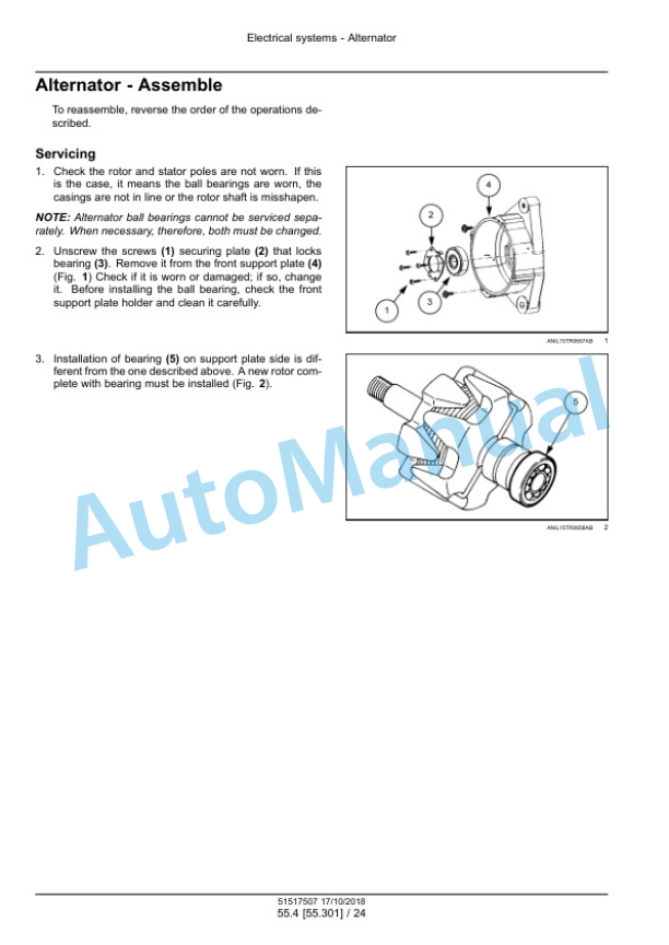 New Holland T3.60F, T3.70F, T3.80F Tractor Service Manual 51517507 4 New Holland T3.60F, T3.70F, T3.80F Tractor Service Manual 51517507 - Image 4