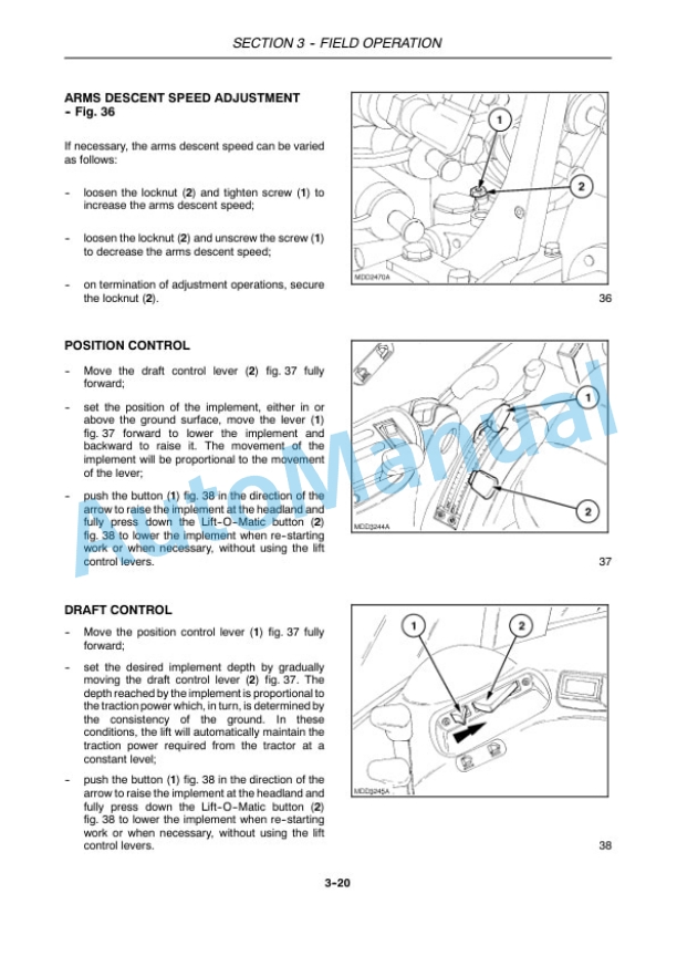 New Holland T4020, T4030, T4040, T4050 Deluxe - Supersteer Tractor Operation and Maintenance Manual 84131258 3 New Holland T4020, T4030, T4040, T4050 Deluxe - Supersteer Tractor Operation and Maintenance Manual 84131258 - Image 3