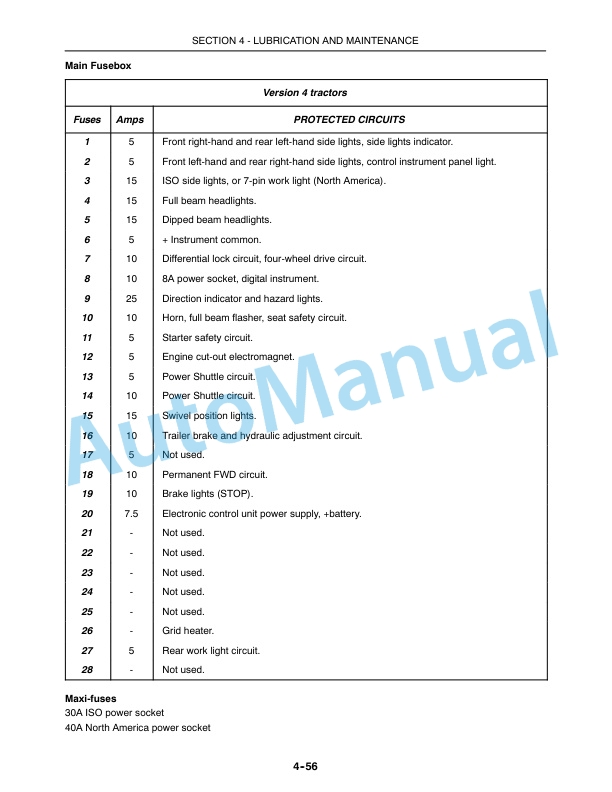 New Holland T4020, T4030, T4040, T4050 Deluxe - Supersteer Tractor Operation and Maintenance Manual 84131272 5 New Holland T4020, T4030, T4040, T4050 Deluxe - Supersteer Tractor Operation and Maintenance Manual 84131272 - Image 5