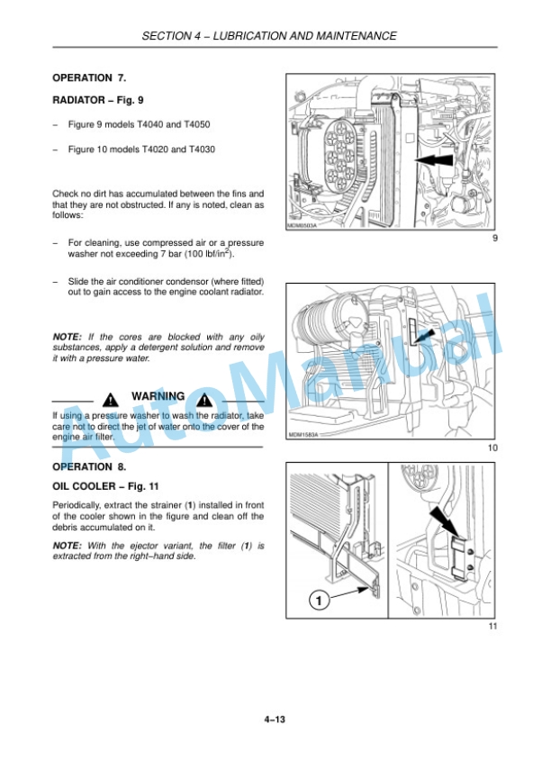 New Holland T4020, T4030, T4040, T4050 Deluxe - Supersteer Tractor Operation and Maintenance Manual 84266507 4 New Holland T4020, T4030, T4040, T4050 Deluxe - Supersteer Tractor Operation and Maintenance Manual 84266507 - Image 4
