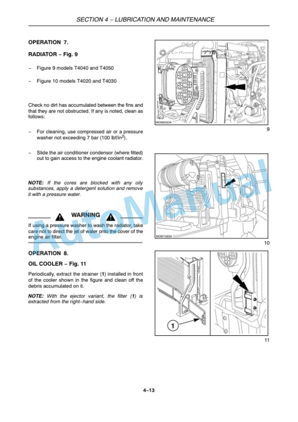 New Holland T4020, T4030, T4040, T4050 Deluxe - Supersteer Tractor Operation and Maintenance Manual 84576030 4 New Holland T4020, T4030, T4040, T4050 Deluxe - Supersteer Tractor Operation and Maintenance Manual 84576030-4