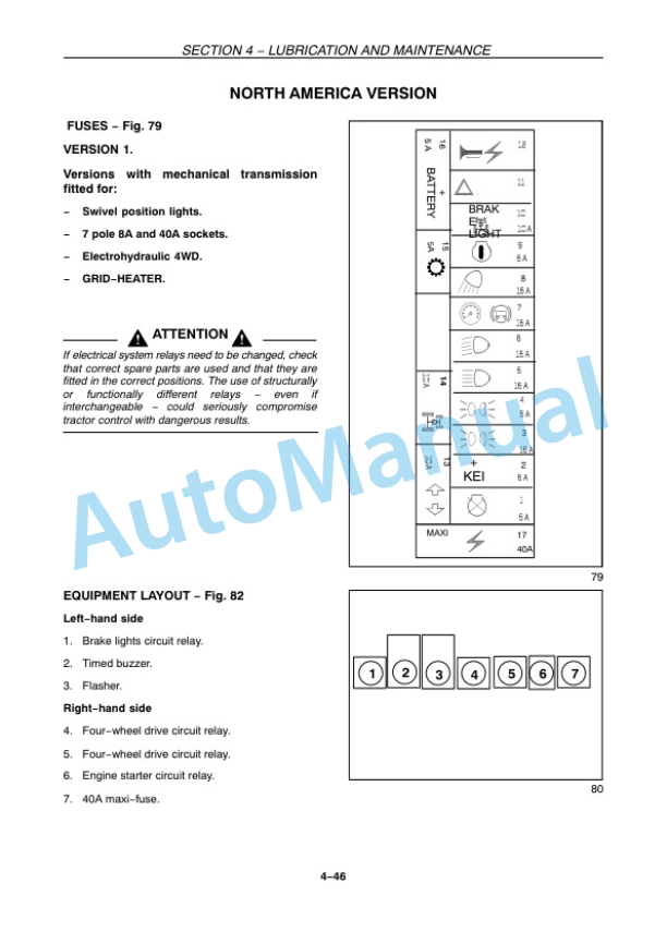 New Holland T4020, T4030, T4040, T4050 Tractor Operation and Maintenance Manual 84576044 5 New Holland T4020, T4030, T4040, T4050 Tractor Operation and Maintenance Manual 84576044-5