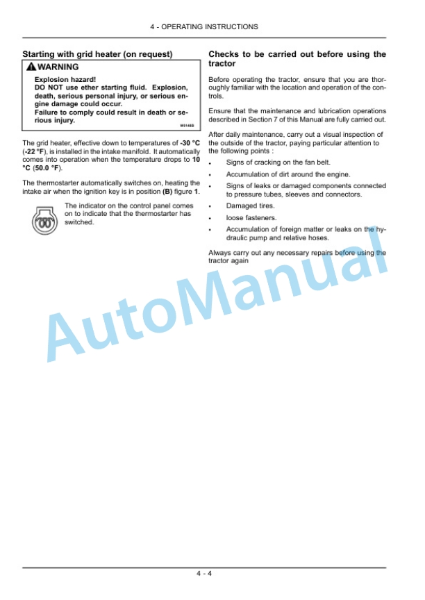 New Holland T4020V, T4030V, T4040V, T4050V, T4060V Tractor Operation and Maintenance Manual 84515939 3 New Holland T4020V, T4030V, T4040V, T4050V, T4060V Tractor Operation and Maintenance Manual 84515939 - Image 3
