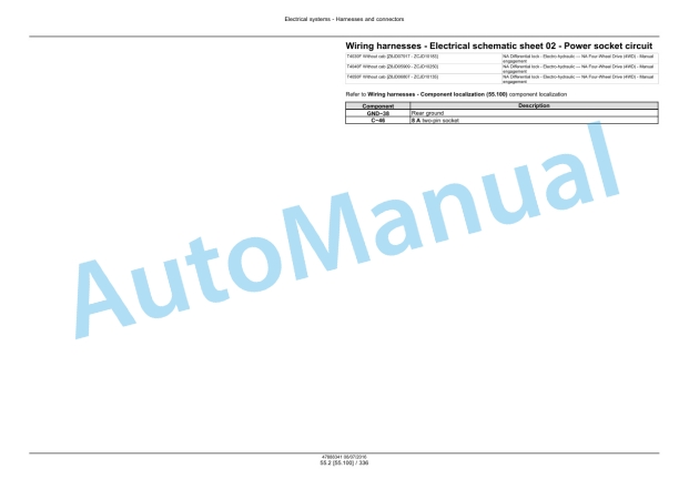 New Holland T4030F, T4040F, T4050F, T4060F Tier 3 Tractor Service Manual 48038059-4