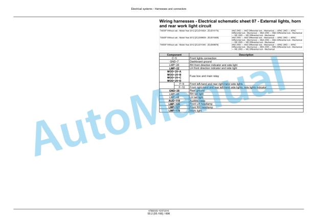 New Holland T4030F, T4040F, T4050F, T4060F Tractor Service Manual 47888339 4 New Holland T4030F, T4040F, T4050F, T4060F Tractor Service Manual 47888339 - Image 4