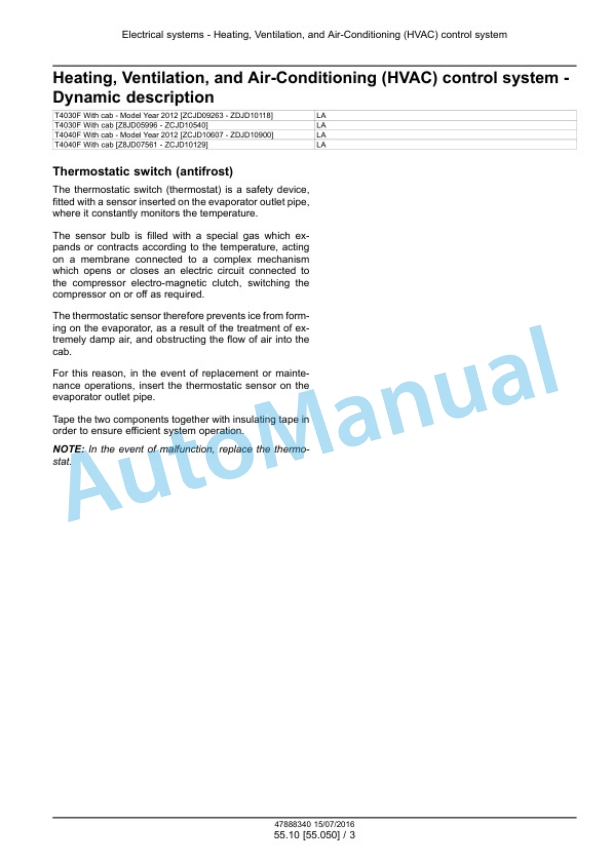 New Holland T4030F, T4040F Tractor Service Manual 47888340 5 New Holland T4030F, T4040F Tractor Service Manual 47888340 - Image 5