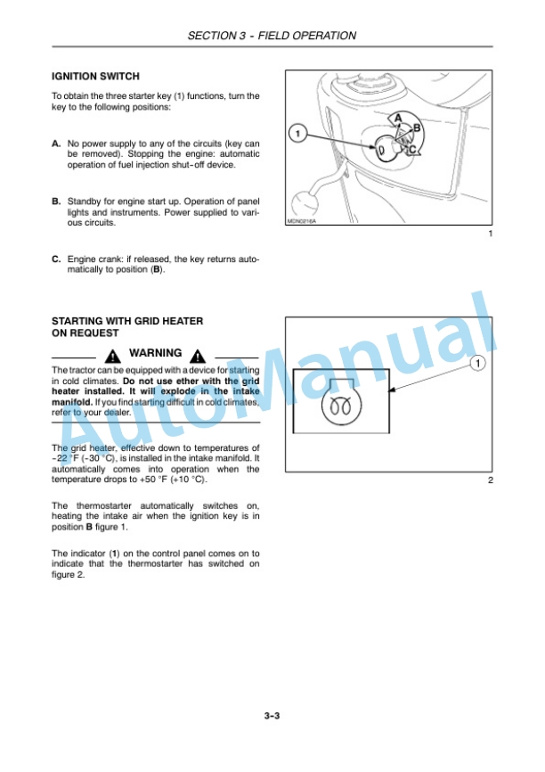 New Holland T4030N, T4040N, T4050N Tractor Operation and Maintenance Manual 47374787 3 New Holland T4030N, T4040N, T4050N Tractor Operation and Maintenance Manual 47374787-3