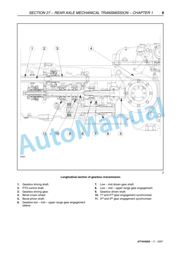 New Holland T4040, T4050 Tractor Service Manual 87744428A 3 New Holland T4040, T4050 Tractor Service Manual 87744428A - Image 3