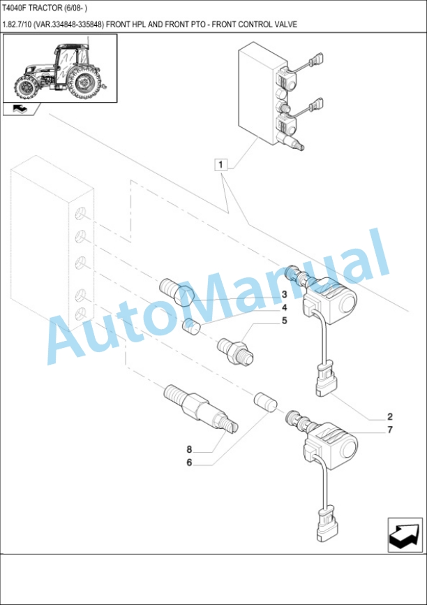 New Holland T4040F Tractor Parts Catalogue 4 New Holland T4040F Tractor Parts Catalogue-4