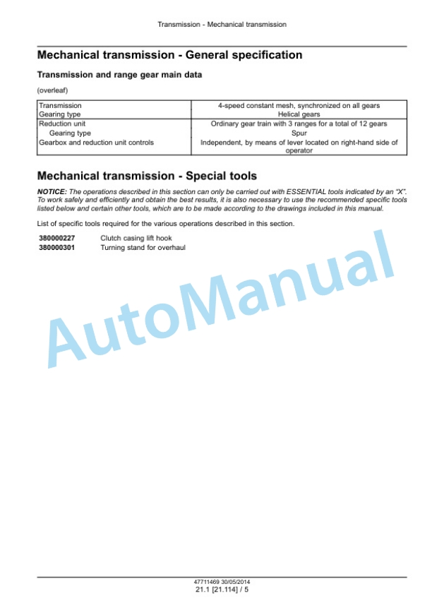 New Holland T4.75 PowerStar Tier 4B Final Tractor Service Manual 47712631 3 New Holland T4.75 PowerStar Tier 4B Final Tractor Service Manual 47712631 - Image 3