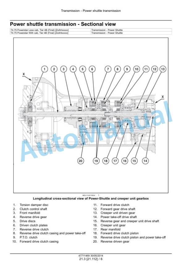 New Holland T4.75 PowerStar Tier 4B Final Tractor Service Manual 47712631 4 New Holland T4.75 PowerStar Tier 4B Final Tractor Service Manual 47712631 - Image 4