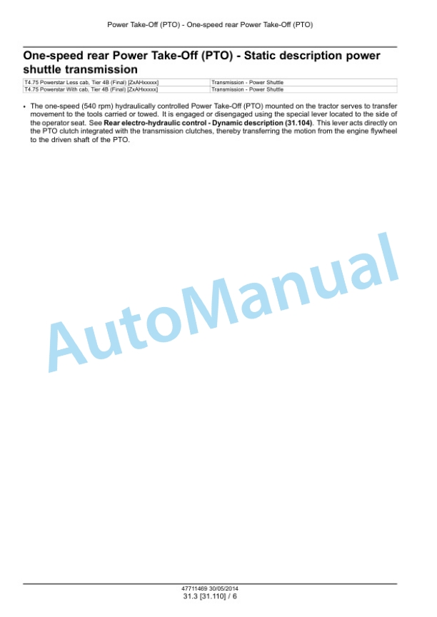 New Holland T4.75 PowerStar Tier 4B Final Tractor Service Manual 47712632 4 New Holland T4.75 PowerStar Tier 4B Final Tractor Service Manual 47712632 - Image 4