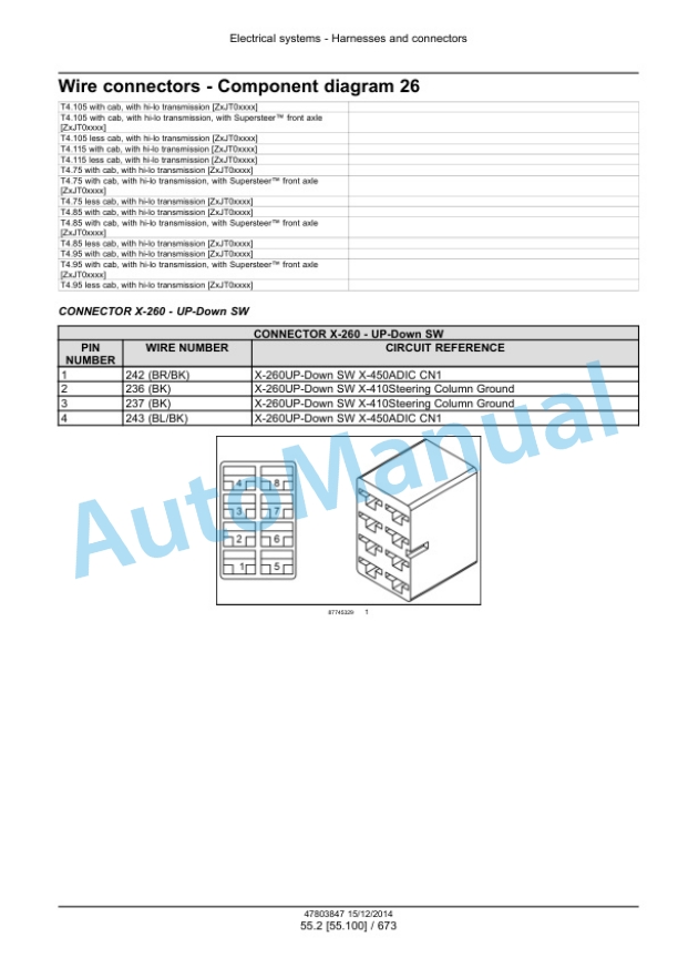 New Holland T4.75, T4.85, T4.95, T4.105, T4.115 Tractor Service Manual 47803847 4 New Holland T4.75, T4.85, T4.95, T4.105, T4.115 Tractor Service Manual 47803847 - Image 4