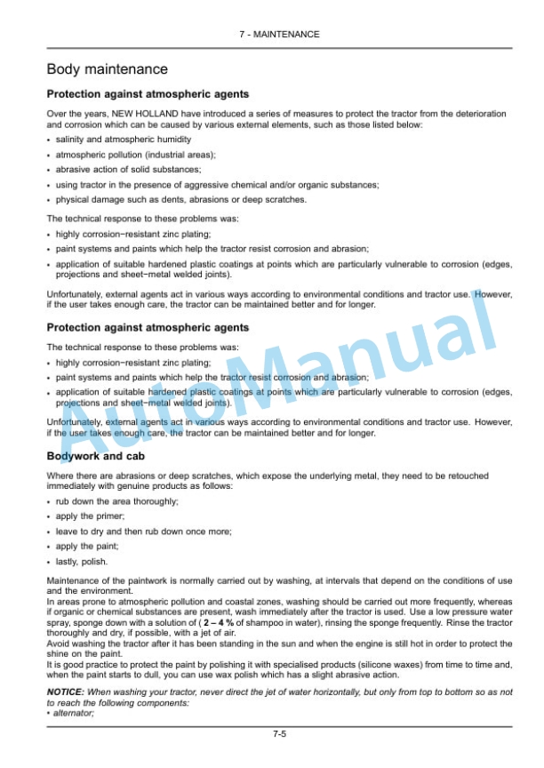 New Holland T4.75F, T4.85F, T4.95F, T4.105F Tractor Operation and Maintenance Manual 48077155 4 New Holland T4.75F, T4.85F, T4.95F, T4.105F Tractor Operation and Maintenance Manual 48077155-4