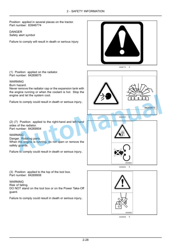 New Holland T4.75LP, T4.85LP, T4.95LP, T4.105LP Tractor Operation and Maintenance Manual 48077235 2 New Holland T4.75LP, T4.85LP, T4.95LP, T4.105LP Tractor Operation and Maintenance Manual 48077235-2