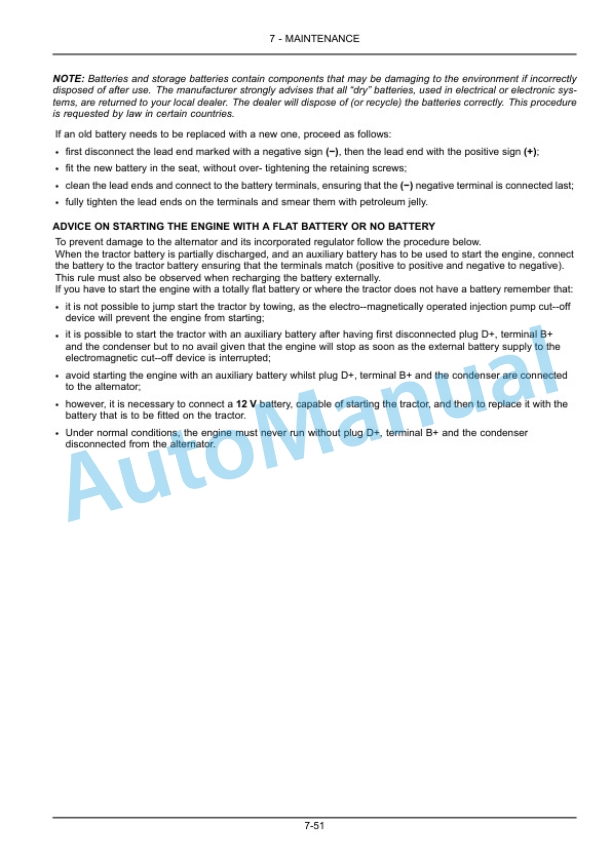 New Holland T4.75LP, T4.85LP, T4.95LP, T4.105LP Tractor Operation and Maintenance Manual 48077235 5 New Holland T4.75LP, T4.85LP, T4.95LP, T4.105LP Tractor Operation and Maintenance Manual 48077235-5