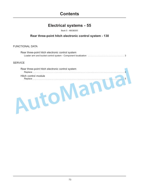 New Holland T4.75V, T4.85V, T4.95V, T4.105V Tier 3 Tractor Service Manual 48038302-5