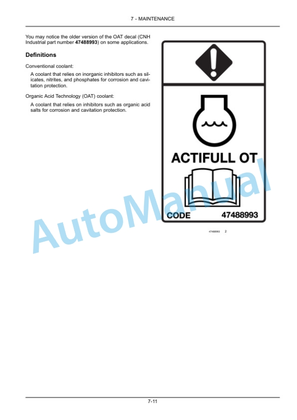 New Holland T4.75V, T4.85V, T4.95V, T4.105V Tractor Operation and Maintenance Manual 47768366 4 New Holland T4.75V, T4.85V, T4.95V, T4.105V Tractor Operation and Maintenance Manual 47768366-4