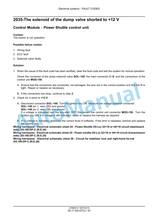 New Holland T4.75V, T4.85V, T4.95V, T4.105V Tractor Service Manual 47888374 5 New Holland T4.75V, T4.85V, T4.95V, T4.105V Tractor Service Manual 47888374 - Image 5