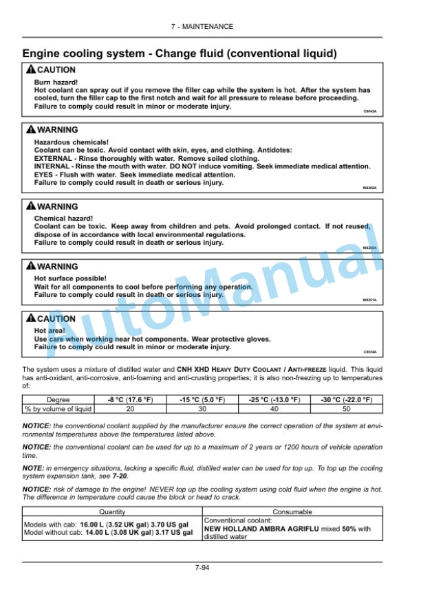 New Holland T4.80F, T4.90F, T4.100F, T4.110F Tractor Operation and Maintenance Manual 48042327 4 New Holland T4.80F, T4.90F, T4.100F, T4.110F Tractor Operation and Maintenance Manual 48042327 - Image 4