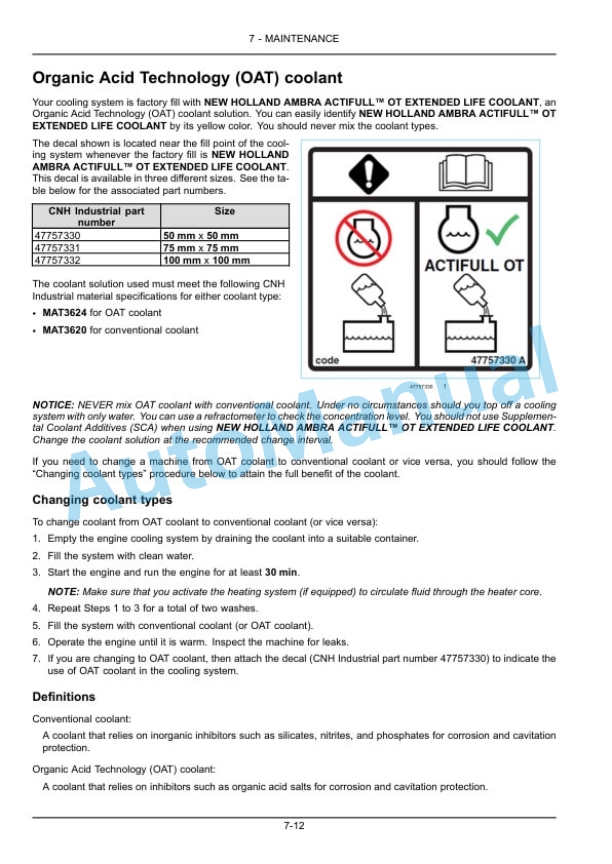 New Holland T4.80F, T4.90F, T4.100F, T4.110F Tractor Operation and Maintenance Manual 48154185 4 New Holland T4.80F, T4.90F, T4.100F, T4.110F Tractor Operation and Maintenance Manual 48154185 - Image 4