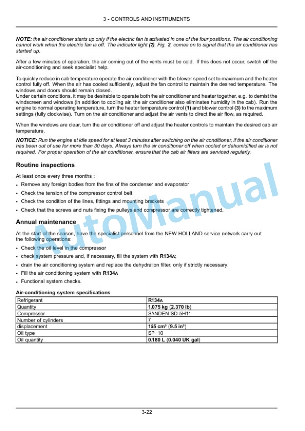 New Holland T4.80N, T4.90N, T4.100N, T4.110N Tractor Operation and Maintenance Manual 47847472 2 New Holland T4.80N, T4.90N, T4.100N, T4.110N Tractor Operation and Maintenance Manual 47847472-2