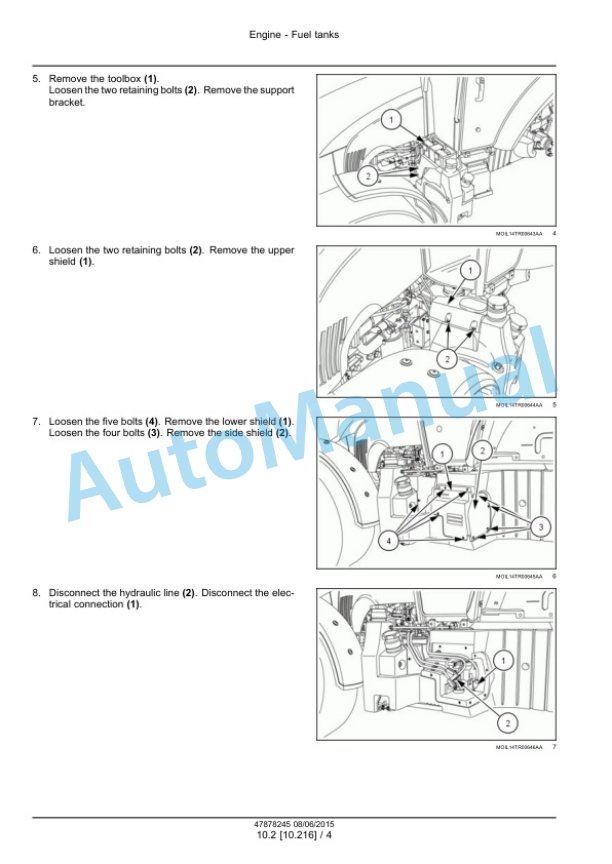 New Holland T4.90, T4.100, T4.110, T4.120 Tier 4B Final Tractor Service Manual 47899692 2 New Holland T4.90, T4.100, T4.110, T4.120 Tier 4B Final Tractor Service Manual 47899692 - Image 2