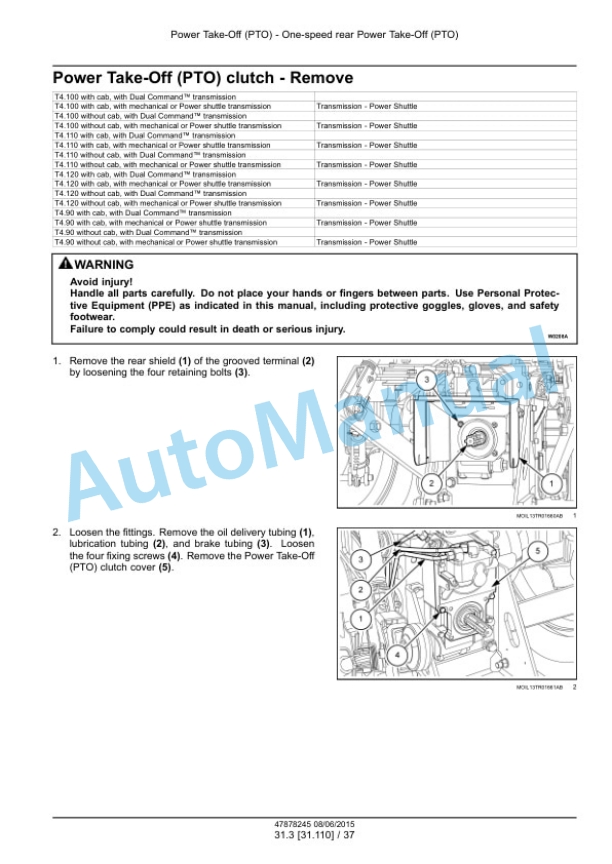 New Holland T4.90, T4.100, T4.110, T4.120 Tier 4B Final Tractor Service Manual 47899694 3 New Holland T4.90, T4.100, T4.110, T4.120 Tier 4B Final Tractor Service Manual 47899694 - Image 3