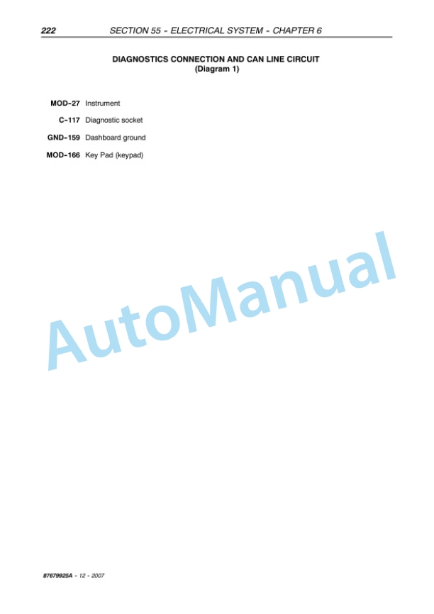 New Holland T5030, T5040, T5050, T5060 Tractor Service Manual 87679925A 5 New Holland T5030, T5040, T5050, T5060 Tractor Service Manual 87679925A - Image 5