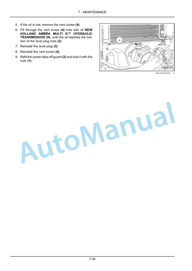 New Holland T5.100, T5.110, T5.120 Electro Command Tractor Operation and Maintenance Manual 48073672 5 New Holland T5.100, T5.110, T5.120 Electro Command Tractor Operation and Maintenance Manual 48073672-5