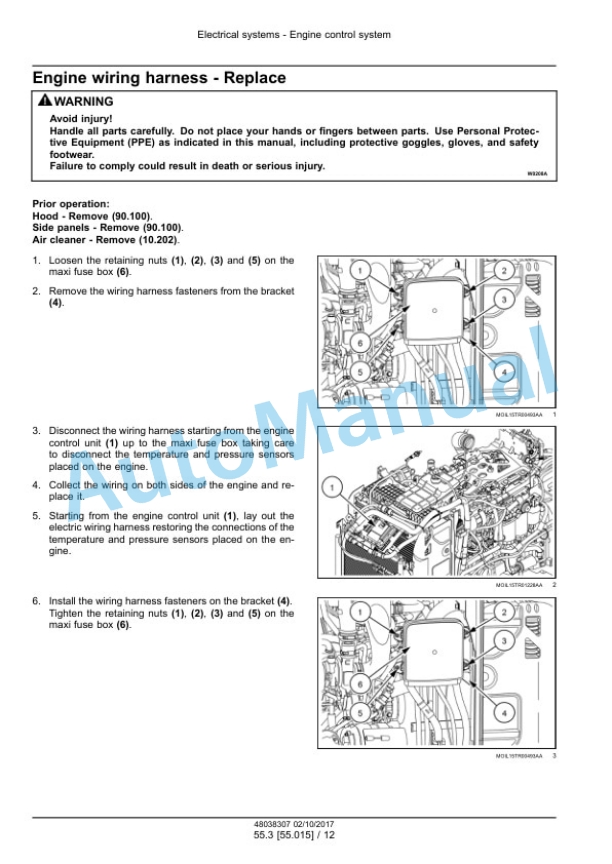 New Holland T5.100, T5.110, T5.120 Electro Command Tractor Service Manual 48038307 4 New Holland T5.100, T5.110, T5.120 Electro Command Tractor Service Manual 48038307 - Image 4