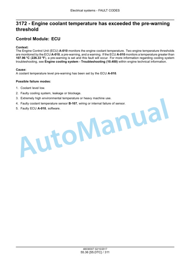 New Holland T5.100, T5.110, T5.120 Electro Command Tractor Service Manual 48038307 5 New Holland T5.100, T5.110, T5.120 Electro Command Tractor Service Manual 48038307 - Image 5