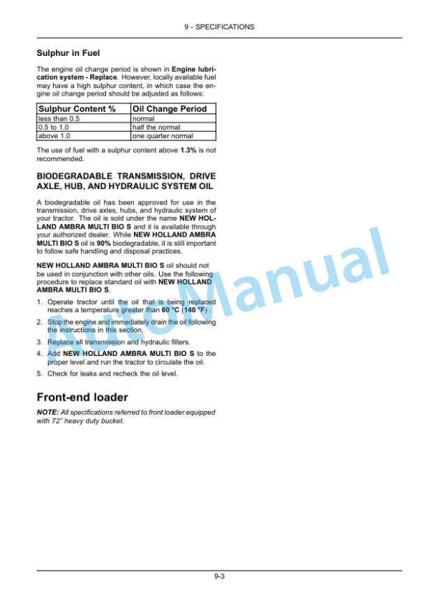New Holland T5.65, T5.75, T5.80, T5.90, T5.100, T5.110 Tractor Operation and Maintenance Manual 51598759 5 New Holland T5.65, T5.75, T5.80, T5.90, T5.100, T5.110 Tractor Operation and Maintenance Manual 51598759 - Image 5