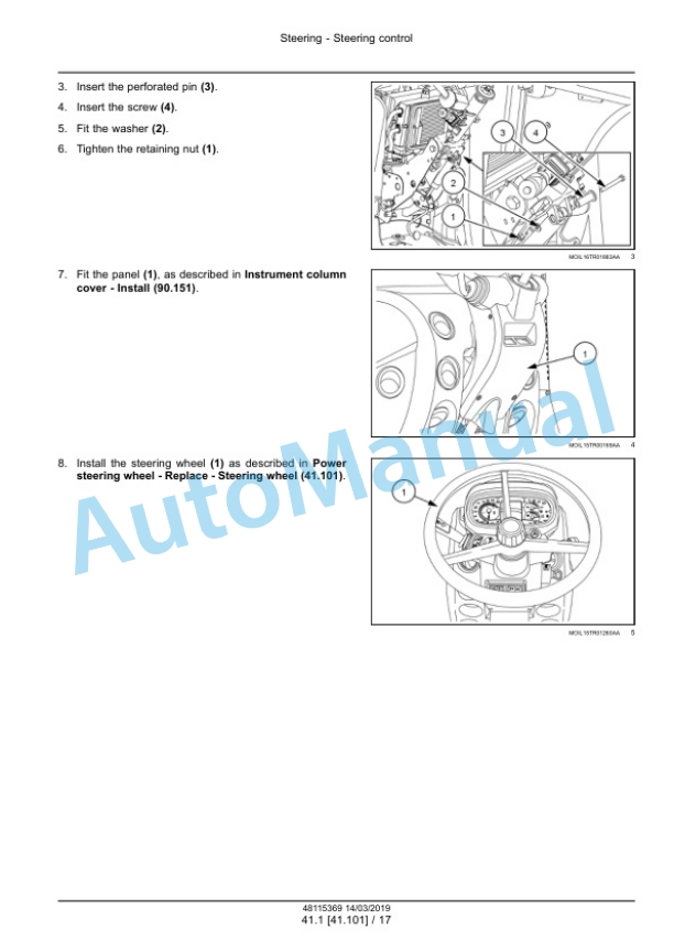 New Holland T5.75, T5.85, T5.95, T5.105, T5.115 Tractor Service Manual 48115369 3 New Holland T5.75, T5.85, T5.95, T5.105, T5.115 Tractor Service Manual 48115369 - Image 3
