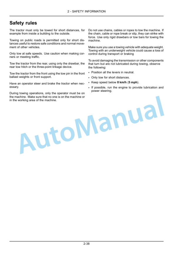 New Holland T5.90, T5.100, T5.110 Electro Command S Tractor Operation and Maintenance Manual 51599081 2 New Holland T5.90, T5.100, T5.110 Electro Command S Tractor Operation and Maintenance Manual 51599081 - Image 2