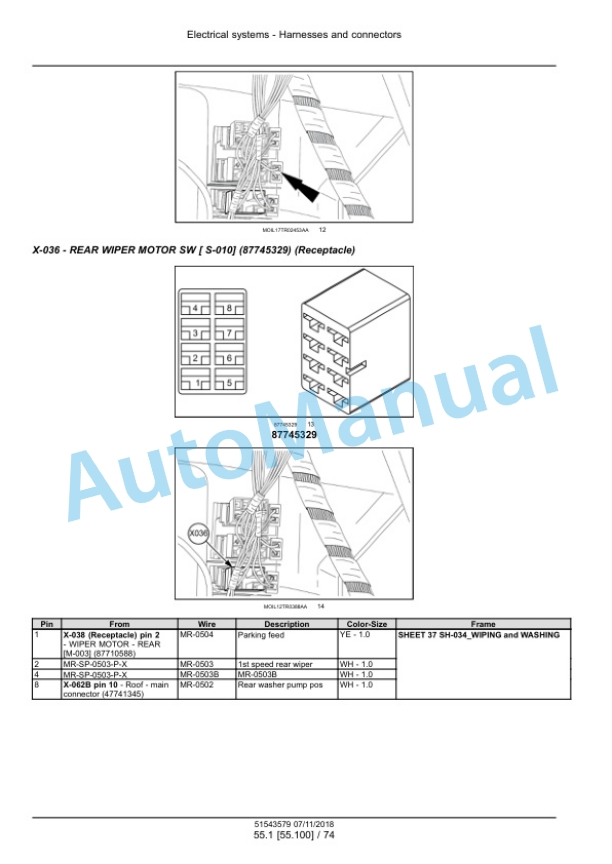 New Holland T5.90, T5.100, T5.110, T5.120 Tier 4B Final Tractor Service Manual 51543579 3 New Holland T5.90, T5.100, T5.110, T5.120 Tier 4B Final Tractor Service Manual 51543579 - Image 3
