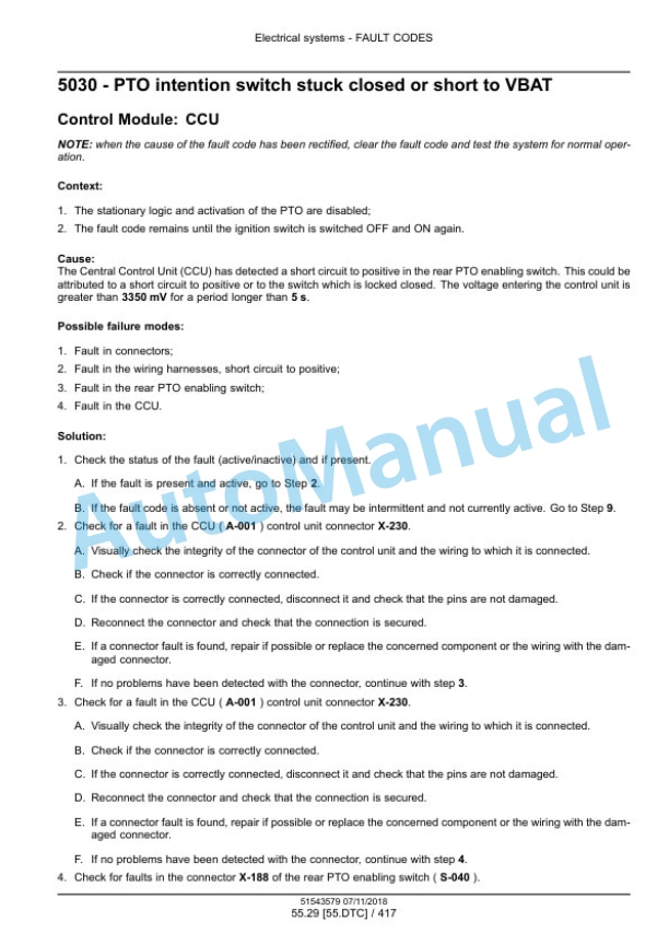 New Holland T5.90, T5.100, T5.110, T5.120 Tier 4B Final Tractor Service Manual 51543579 5 New Holland T5.90, T5.100, T5.110, T5.120 Tier 4B Final Tractor Service Manual 51543579 - Image 5