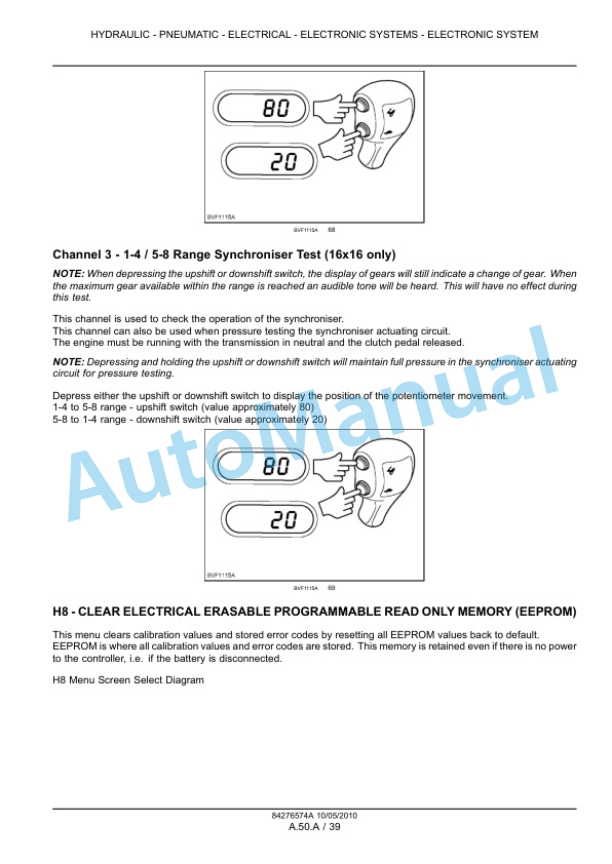 New Holland T6010, T6020, T6030, T6040, T6050, T6060, T6070 Tractor Service Manual 84410761 2 New Holland T6010, T6020, T6030, T6040, T6050, T6060, T6070 Tractor Service Manual 84410761-2