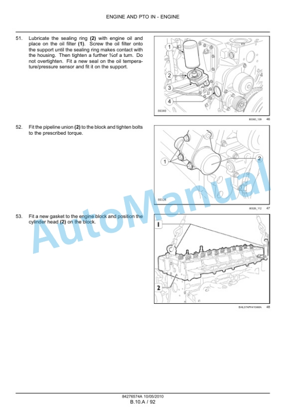 New Holland T6010, T6020, T6030, T6040, T6050, T6060, T6070 Tractor Service Manual 84410762 3 New Holland T6010, T6020, T6030, T6040, T6050, T6060, T6070 Tractor Service Manual 84410762-3