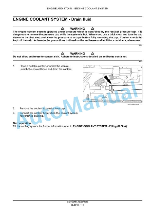 New Holland T6010, T6020, T6030, T6040, T6050, T6060, T6070 Tractor Service Manual 84410762 5 New Holland T6010, T6020, T6030, T6040, T6050, T6060, T6070 Tractor Service Manual 84410762-5