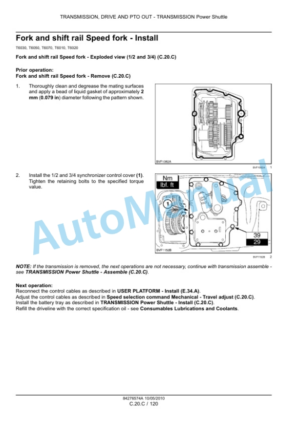 New Holland T6010, T6020, T6030, T6040, T6050, T6060, T6070 Tractor Service Manual 84410763 3 New Holland T6010, T6020, T6030, T6040, T6050, T6060, T6070 Tractor Service Manual 84410763 - Image 3