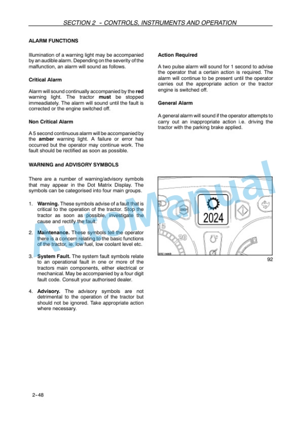 New Holland T6010, T6020, T6030, T6050, T6070 Delta and Plus Tractor Operation and Maintenance Manual 47775496 2 New Holland T6010, T6020, T6030, T6050, T6070 Delta and Plus Tractor Operation and Maintenance Manual 47775496 - Image 2