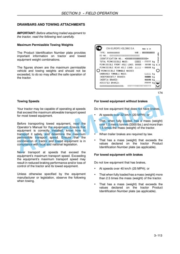 New Holland T6020, T6030, T6040, T6050, T6060, T6070 Elite Tractor Operation and Maintenance Manual 47380159 4 New Holland T6020, T6030, T6040, T6050, T6060, T6070 Elite Tractor Operation and Maintenance Manual 47380159-4