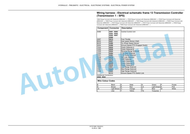 New Holland T6030, T6050, T6070, T6080, T6090 Power Command - Range Command Tractor Service Manual 87727160B 2 New Holland T6030, T6050, T6070, T6080, T6090 Power Command - Range Command Tractor Service Manual 87727160B-2