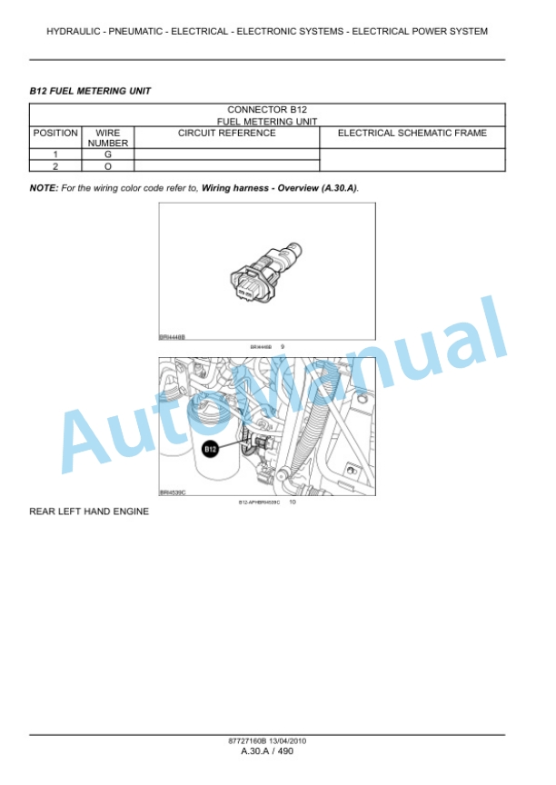 New Holland T6030, T6050, T6070, T6080, T6090 Power Command - Range Command Tractor Service Manual 87727160BNA 2 New Holland T6030, T6050, T6070, T6080, T6090 Power Command - Range Command Tractor Service Manual 87727160BNA-2